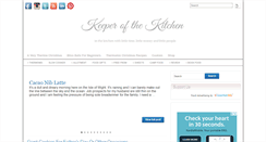 Desktop Screenshot of keeperofthekitchen.com